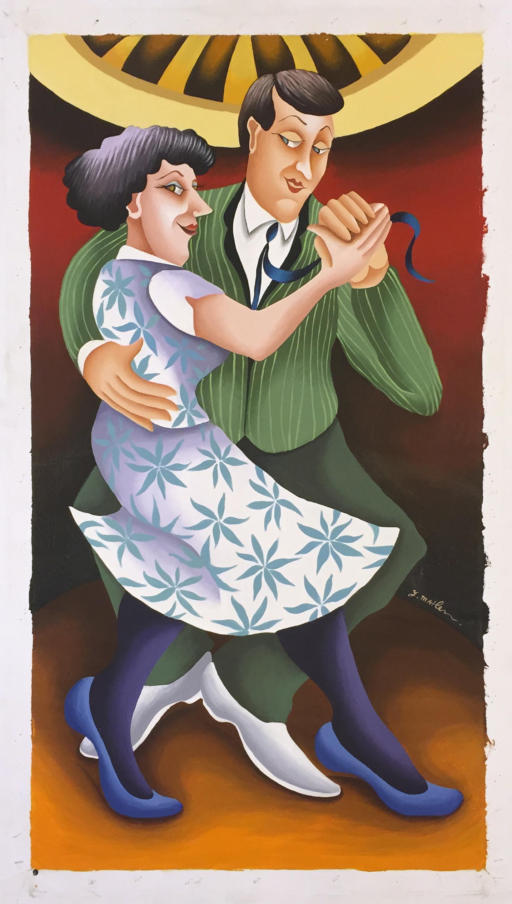 THE WALTZ - Painting by Yuval Mahler