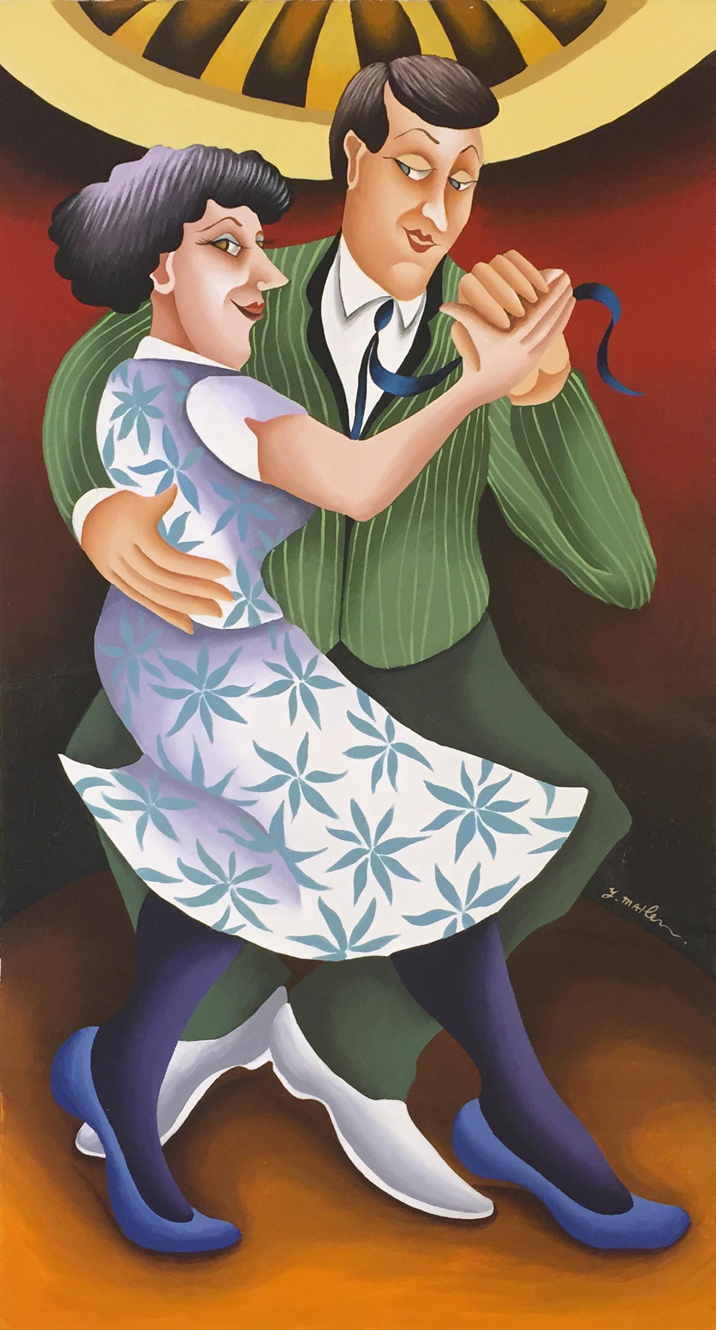 Yuval Mahler Figurative Painting – THE WALTZ