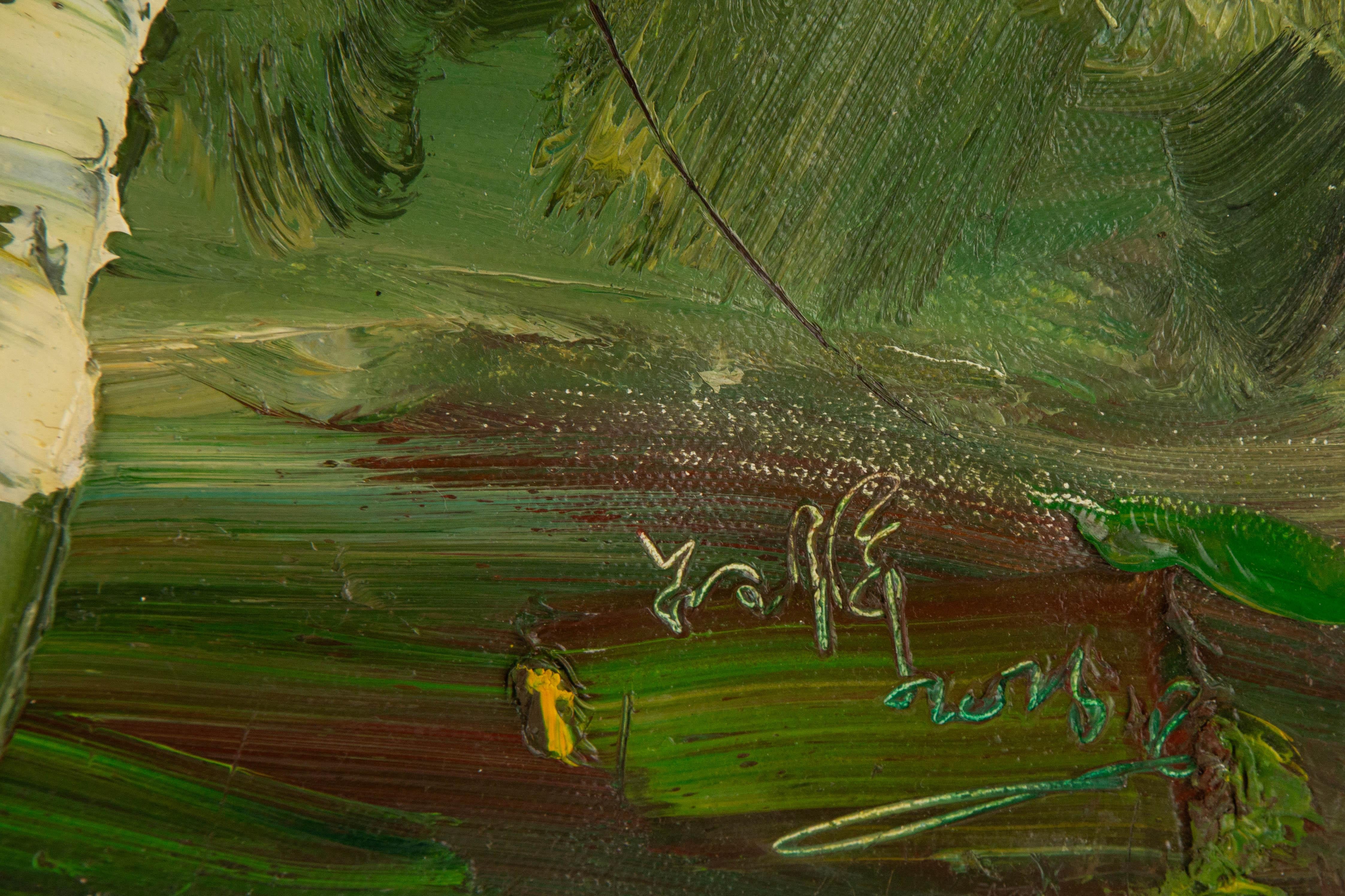 Yuxiang Lv Olio originale impressionista su tela 
