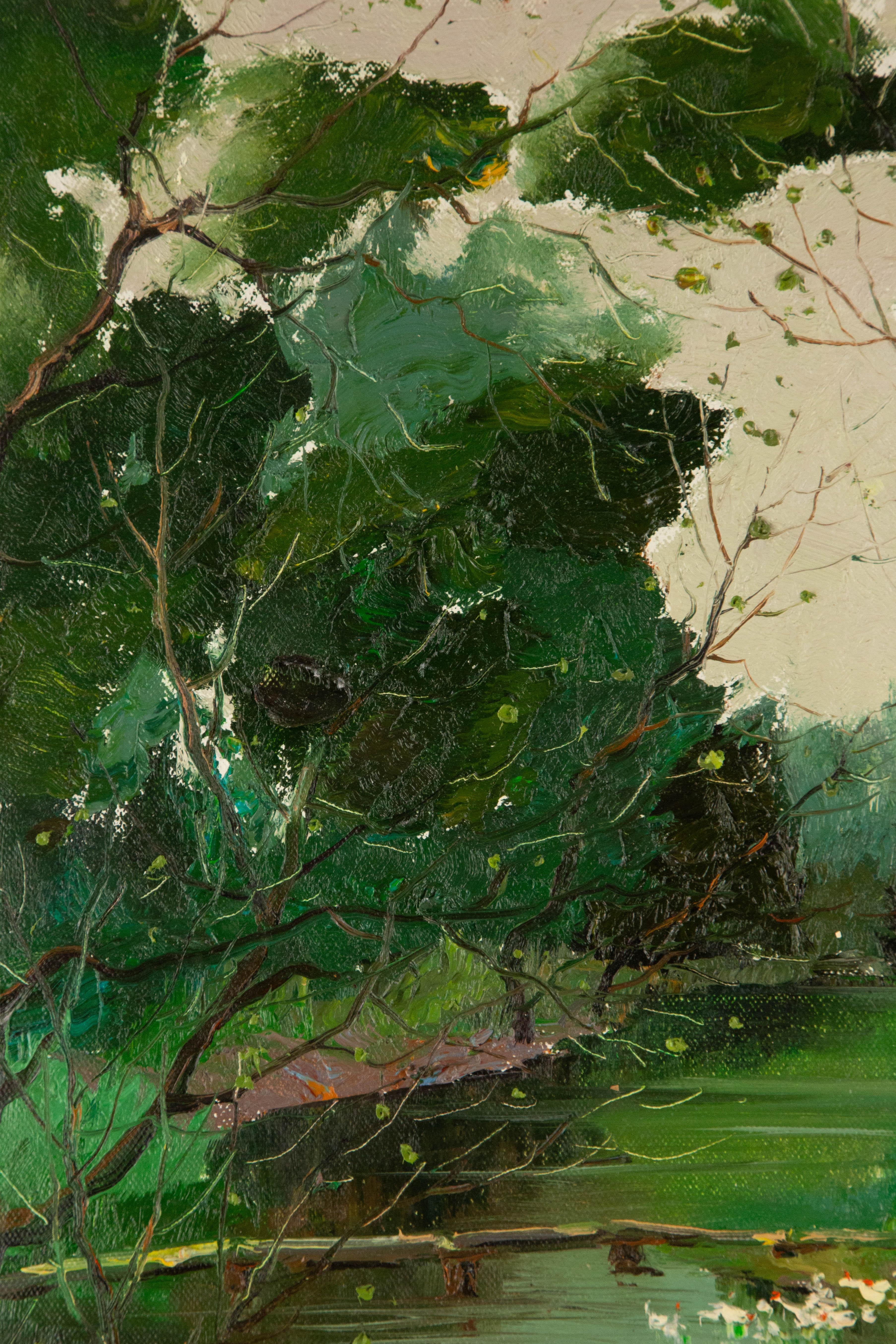 YuXiang Lv Landscape Original Oil On Canvas 