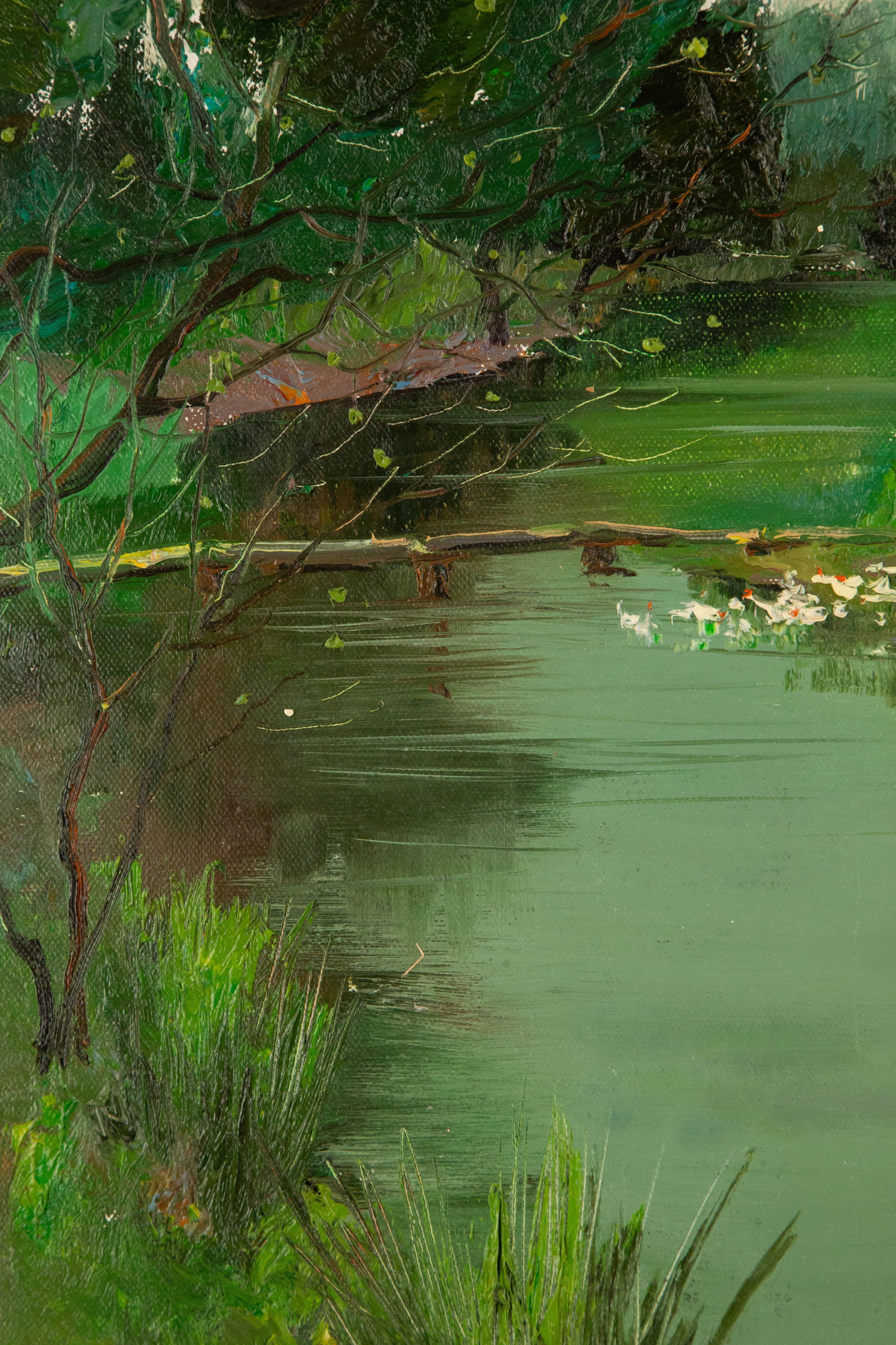 YuXiang Lv Landscape Original Oil On Canvas 