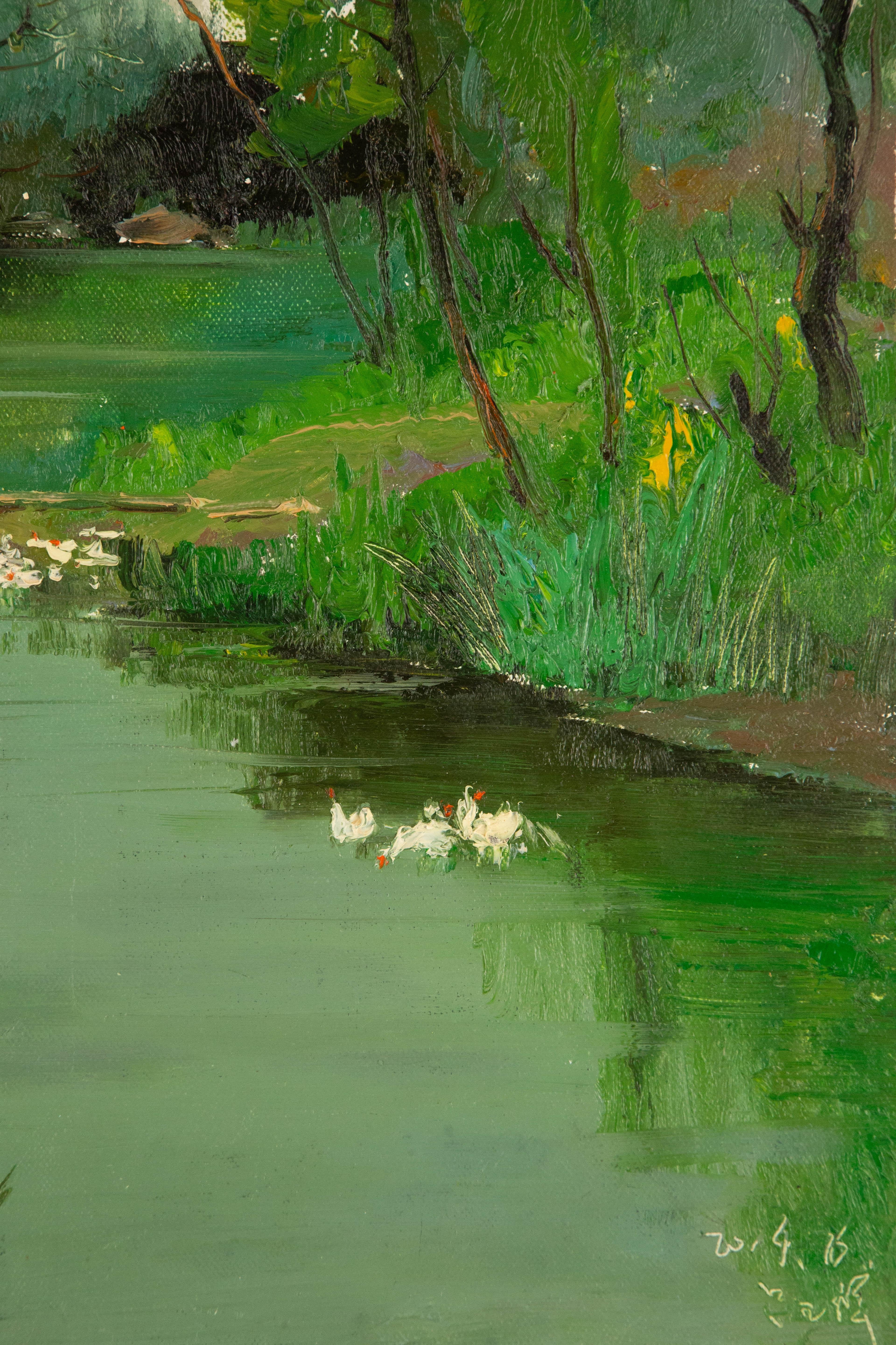YuXiang Lv Landscape Original Oil On Canvas 