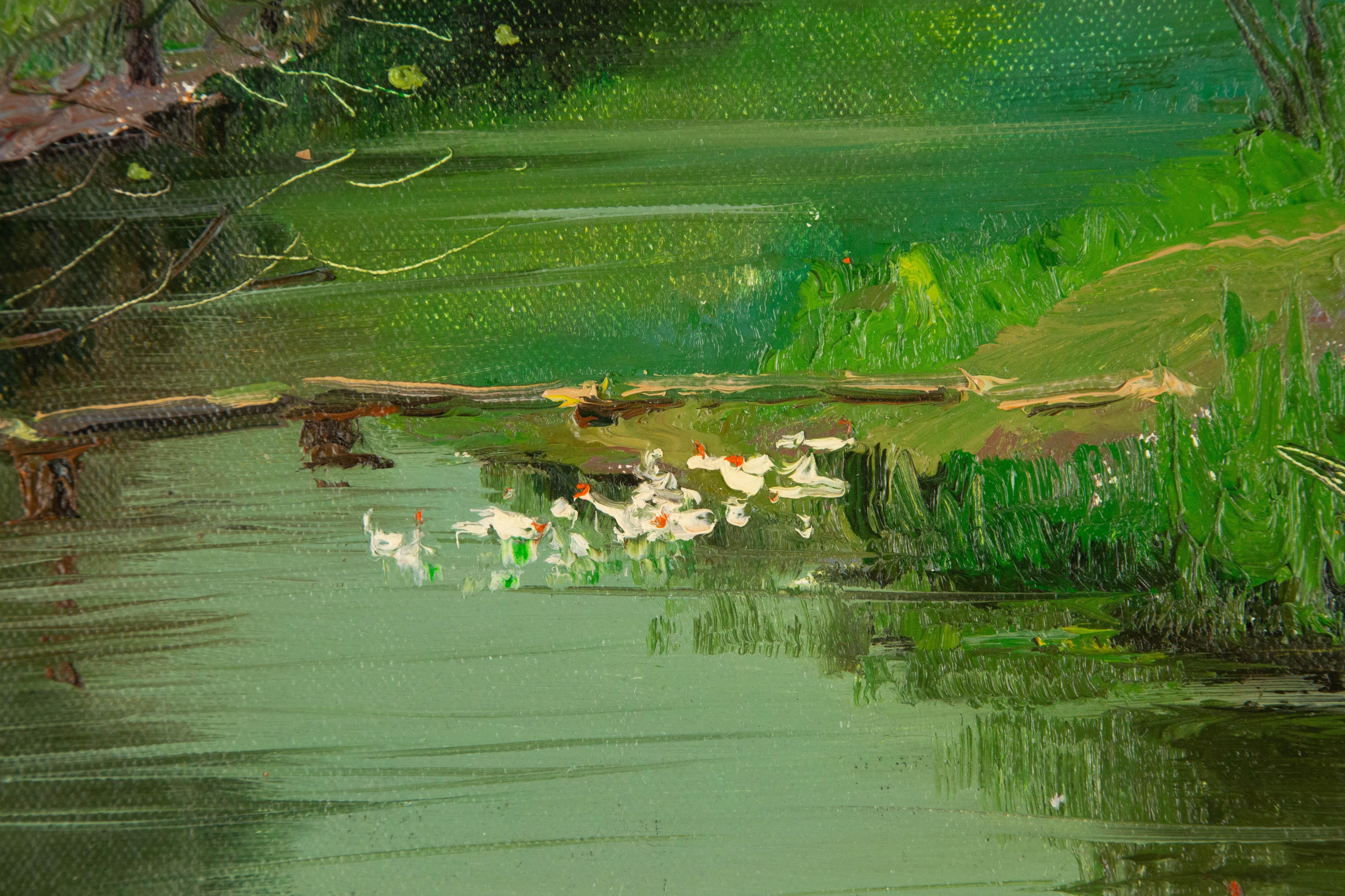 YuXiang Lv Landscape Original Oil On Canvas 