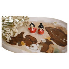 Yuzu Serving Platter in STONEWARE by Hania Jneid
