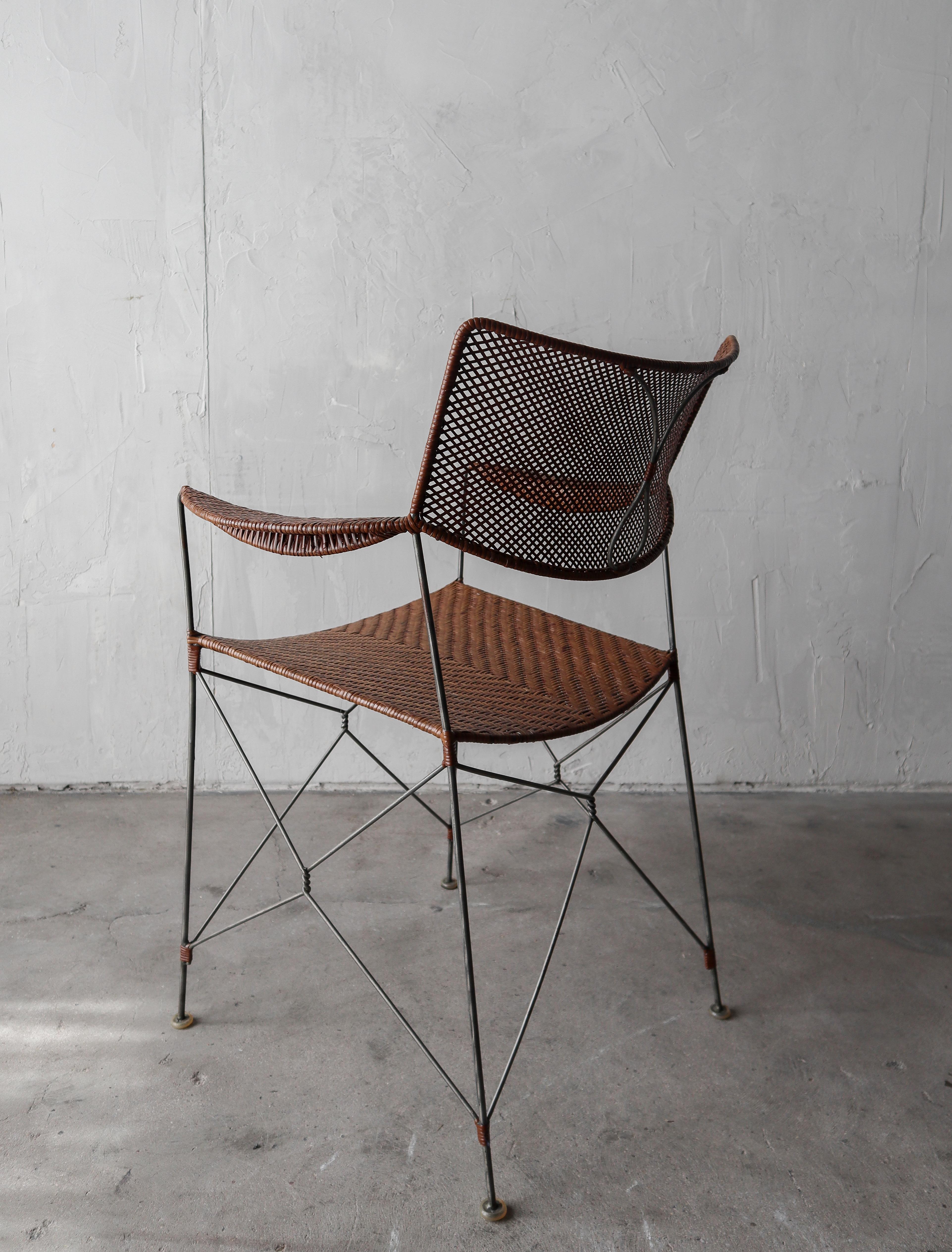 Yuzura Yamakawa Steel Wire and Rattan Dining Set 3