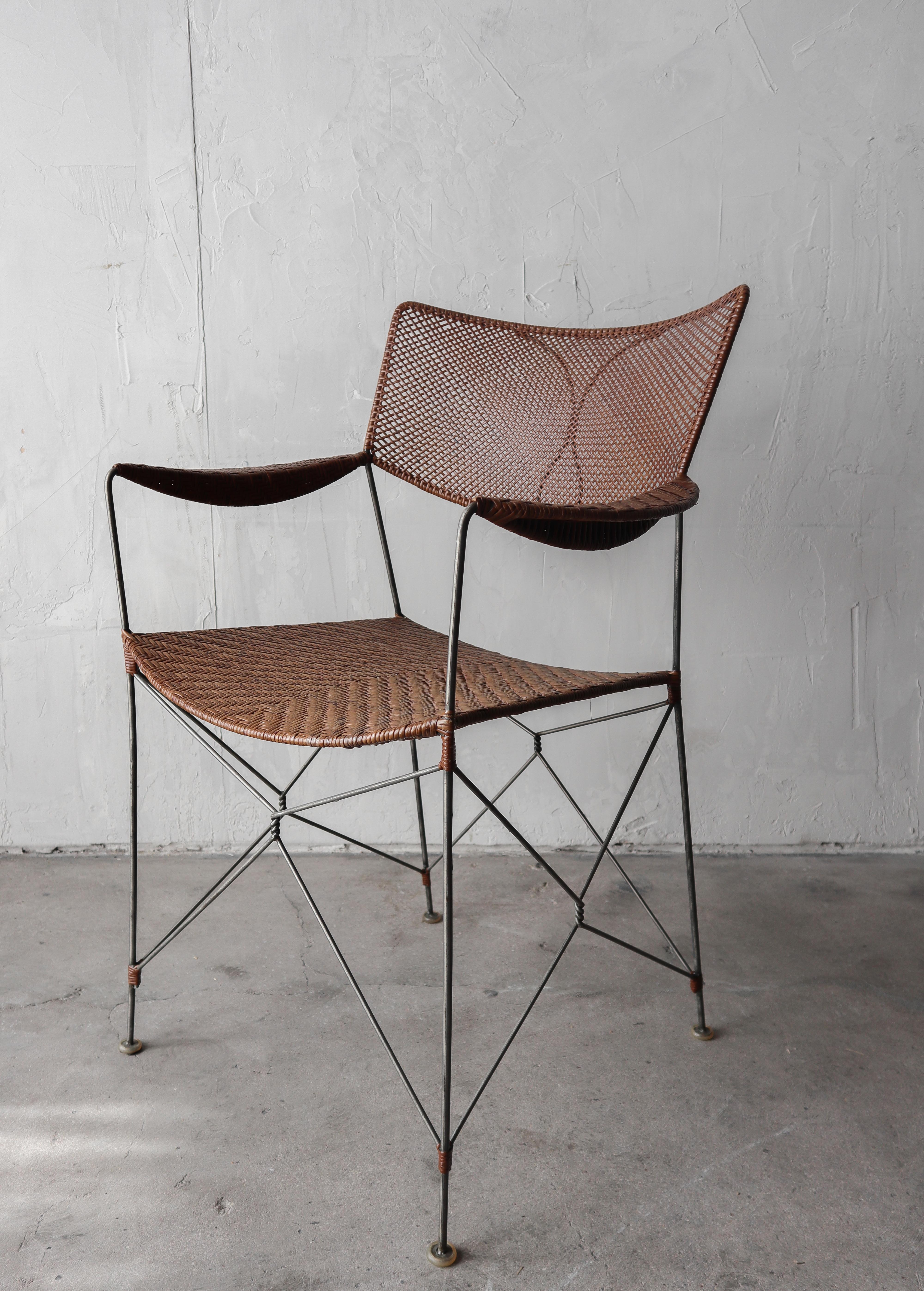 Yuzura Yamakawa Steel Wire and Rattan Dining Set 2