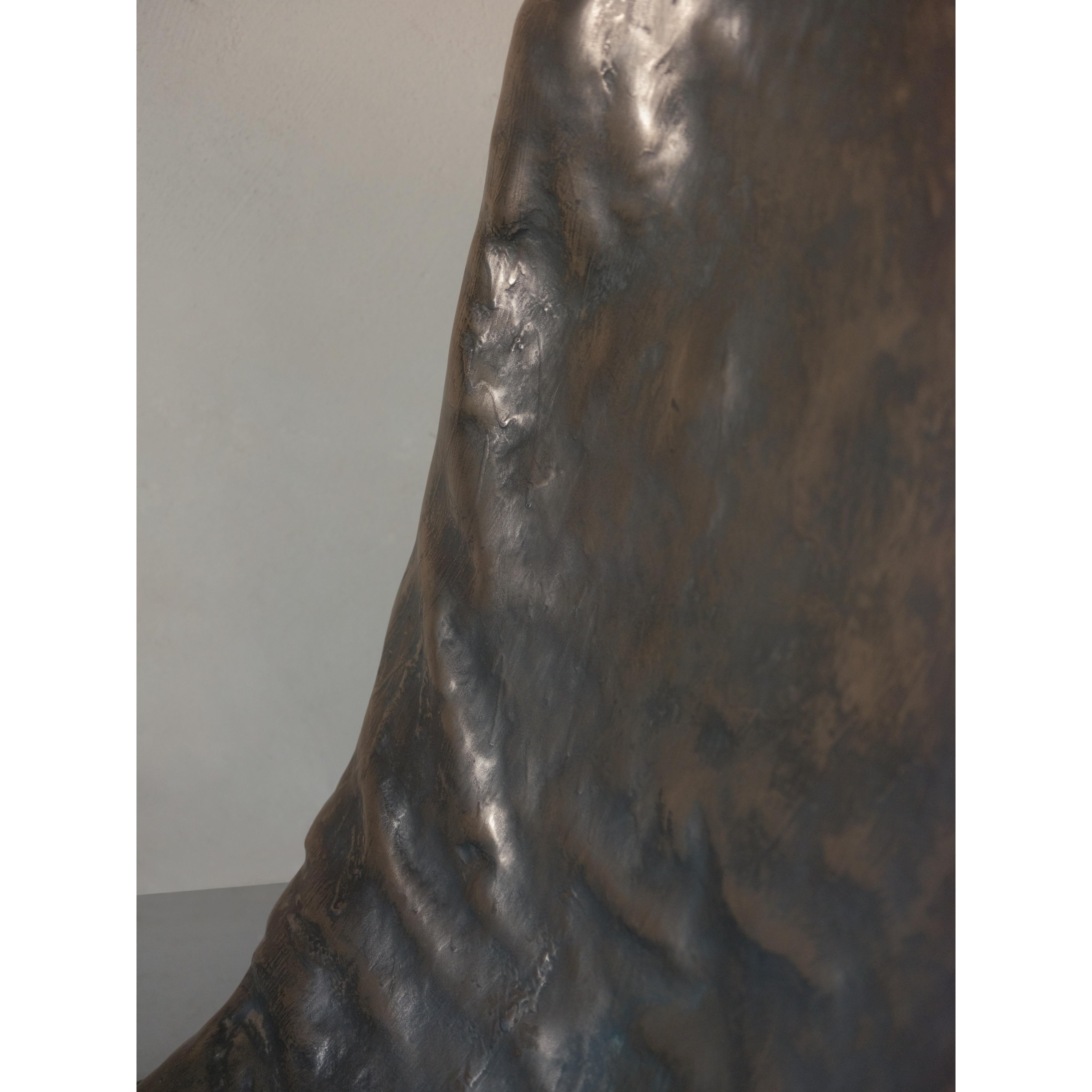 Yv, Unique Chair in Cold Casted Bronze and Fiberglass by Lucas Tyra Morten For Sale 6