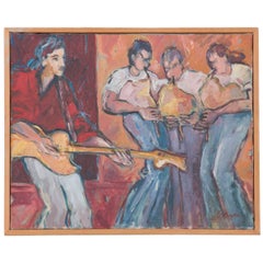 Yvan Clemans 'French, Contemporary, ' Oil-on-Canvas