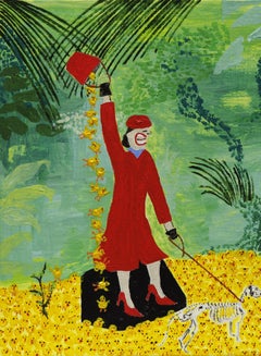 Hühnerstall Yvan Gradis Zeitgenössische Kunst Malerei Farbe Humor Landschaft