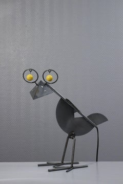 Yvan Pestalozzi “Lozzi” Raven lamp Birdie series 1992 ed. Lacri Italy 1995