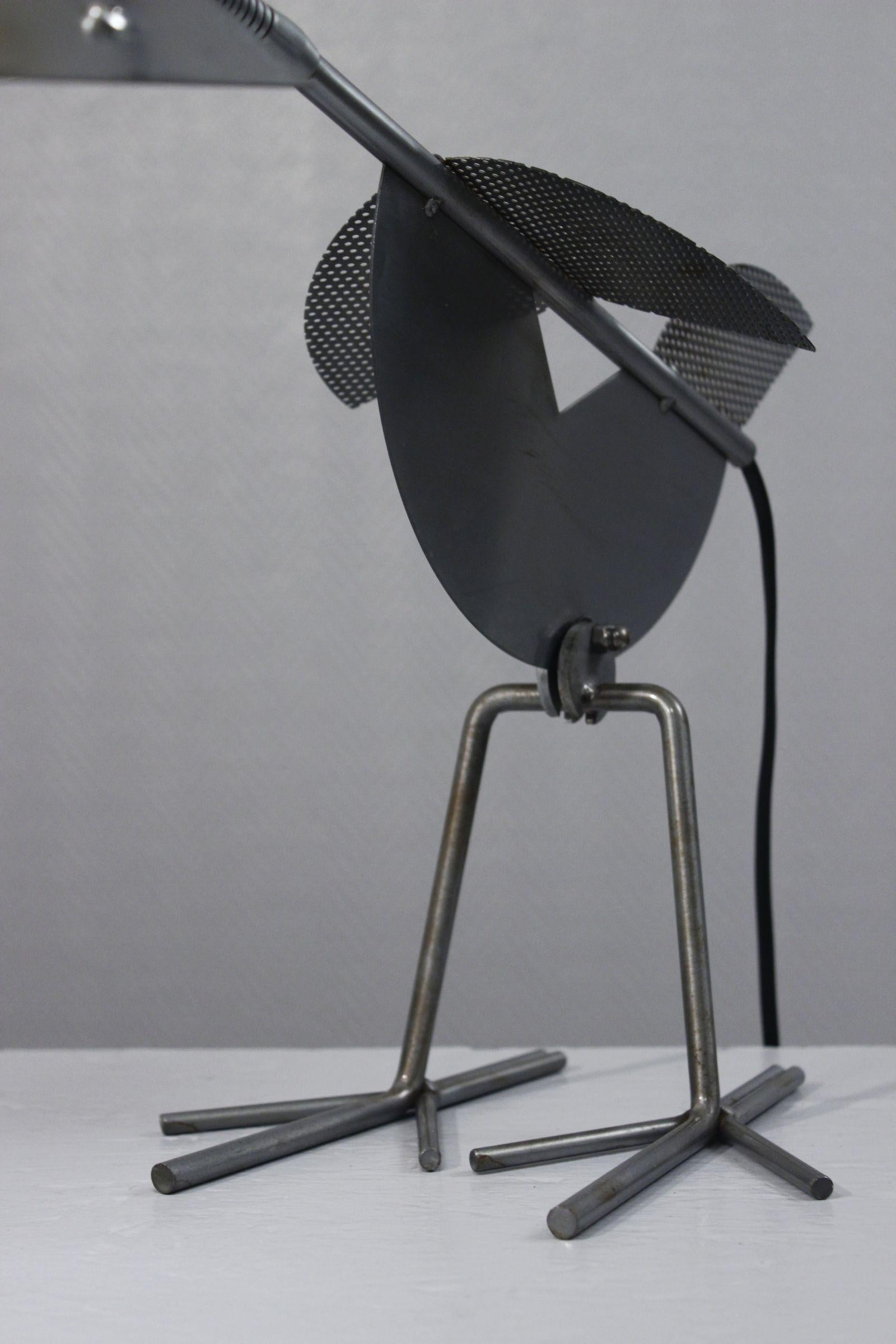 Yvan Pestalozzi “Lozzi” Raven lamp Birdie series 1992 ed. Lacri Italy 1995 In Good Condition For Sale In STRASBOURG, FR