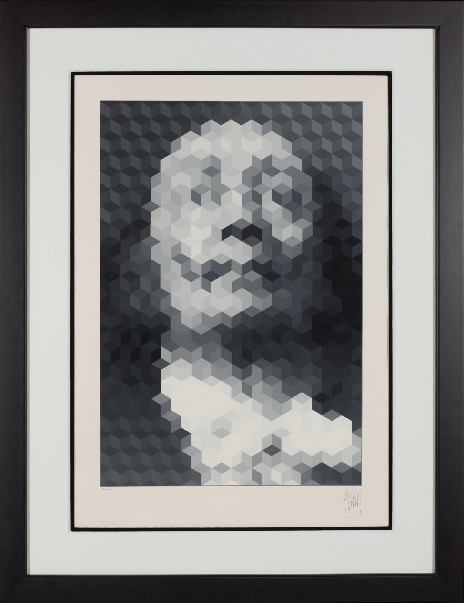 Gesichter von Dali #2 (Op-Art), Print, von Yvaral (Jean-Pierre Vasarely)