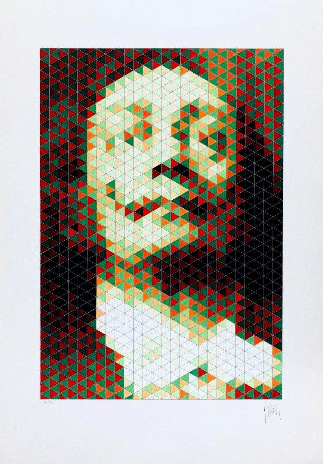 Faces of Dali #4 - Print by Yvaral (Jean-Pierre Vasarely)