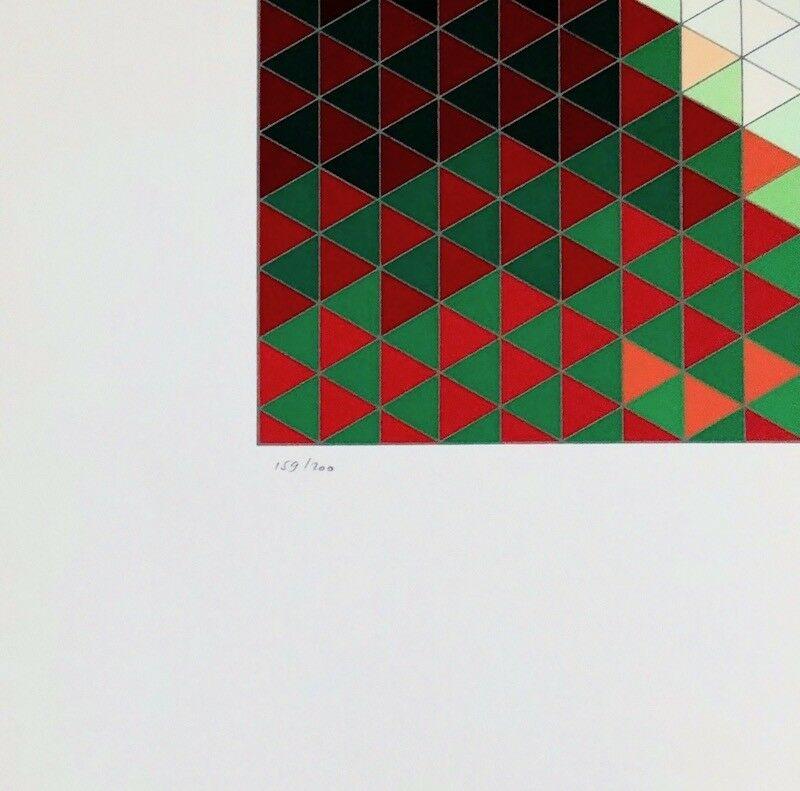 Faces of Dali #4 - Op Art Print by Yvaral (Jean-Pierre Vasarely)