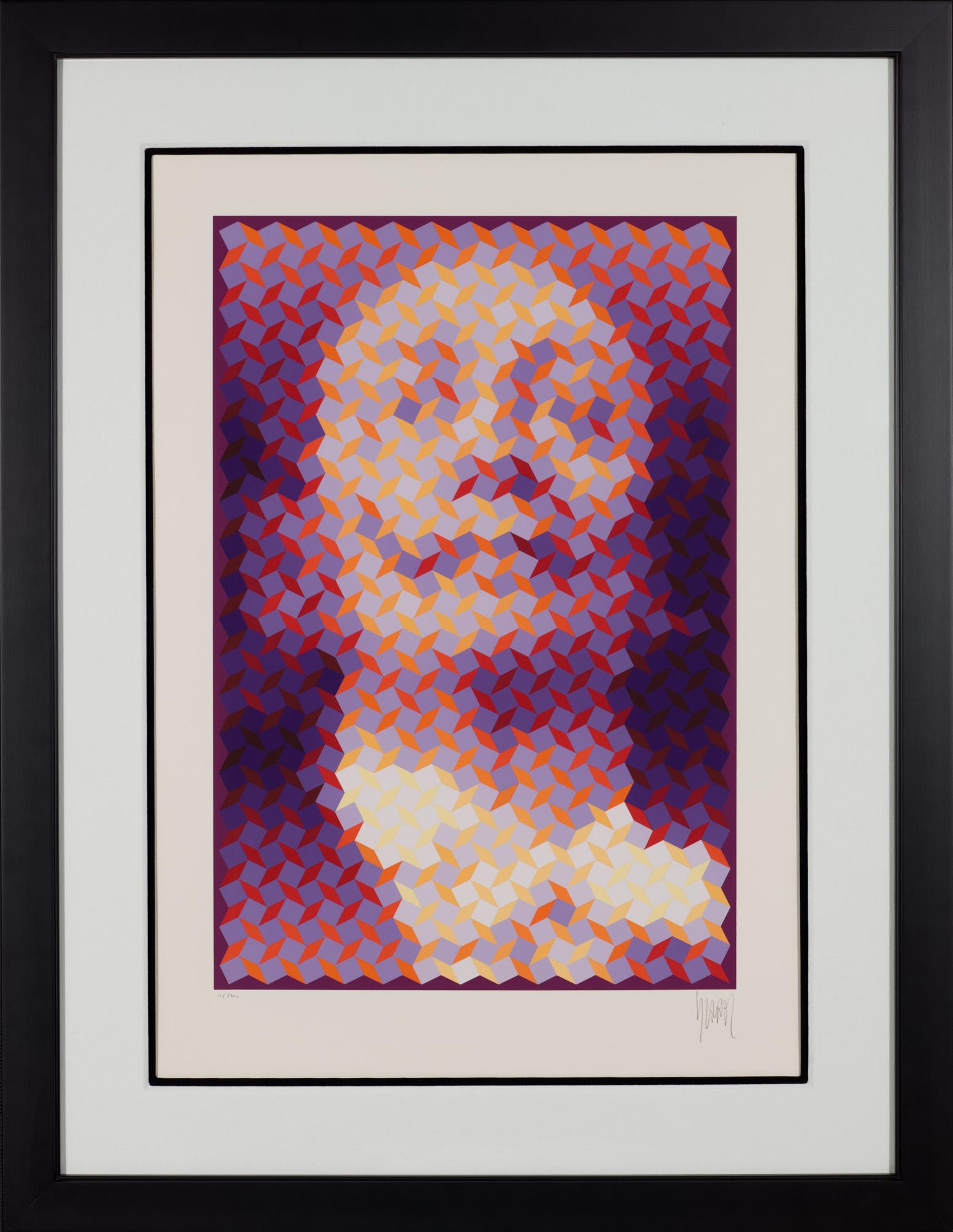 Gesichter von Dali #6 – Print von Yvaral (Jean-Pierre Vasarely)