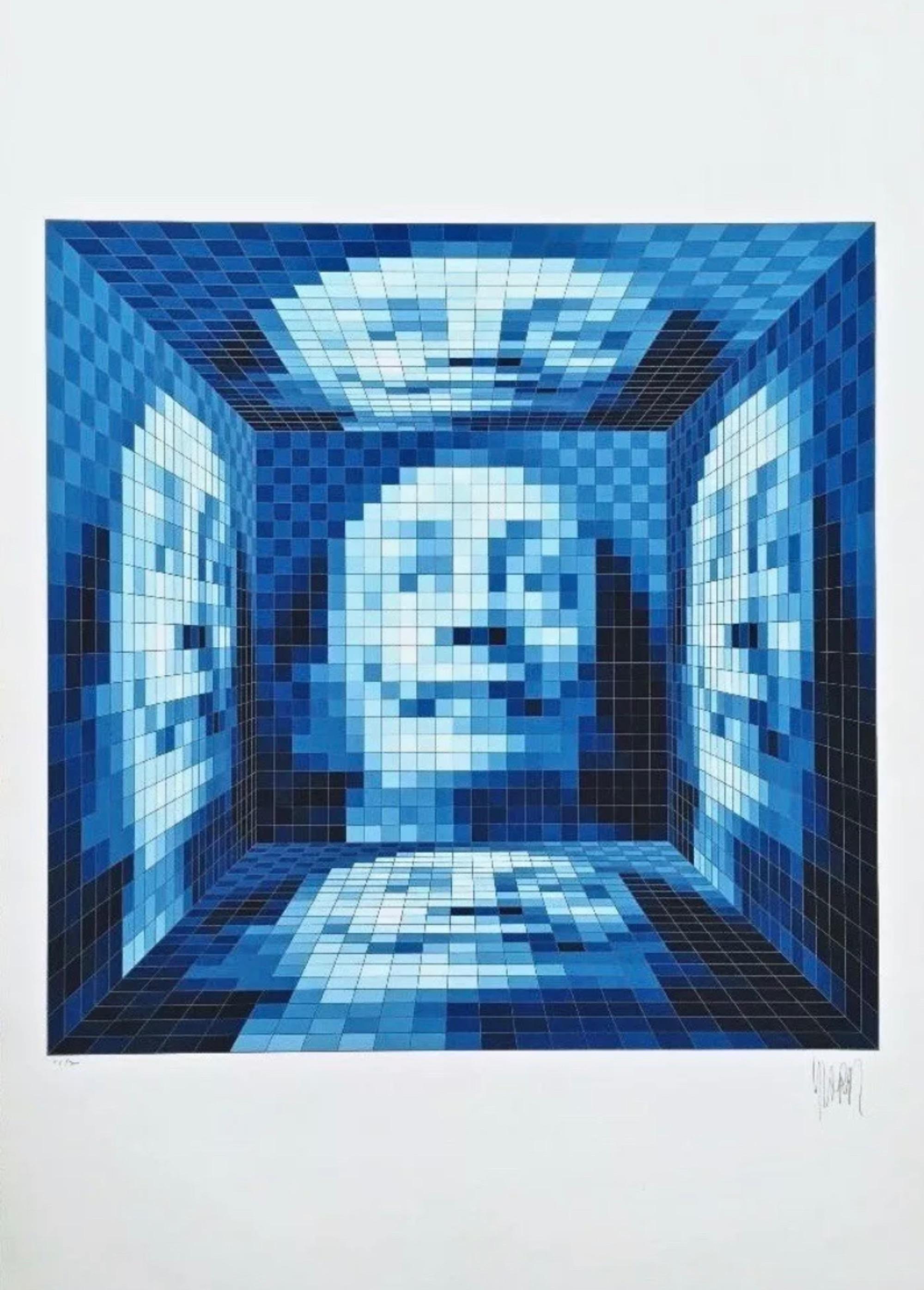 Five Faces of Dali #5, Yvaral - Print by Yvaral (Jean-Pierre Vasarely)