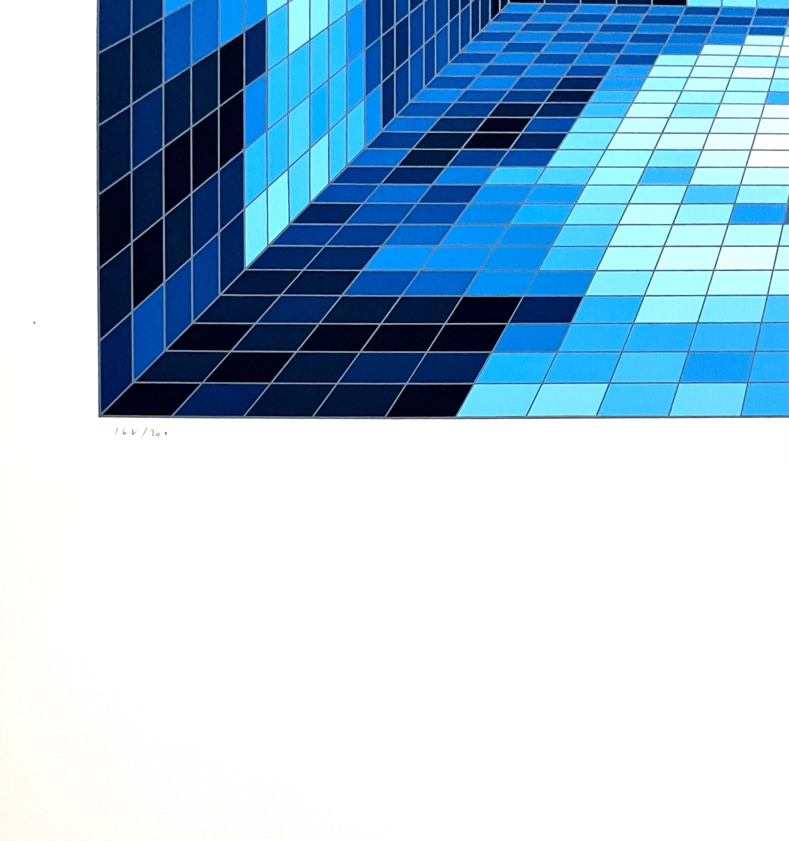 Fünf Gesichter von Dali #5, Yvaral (Op-Art), Print, von Yvaral (Jean-Pierre Vasarely)