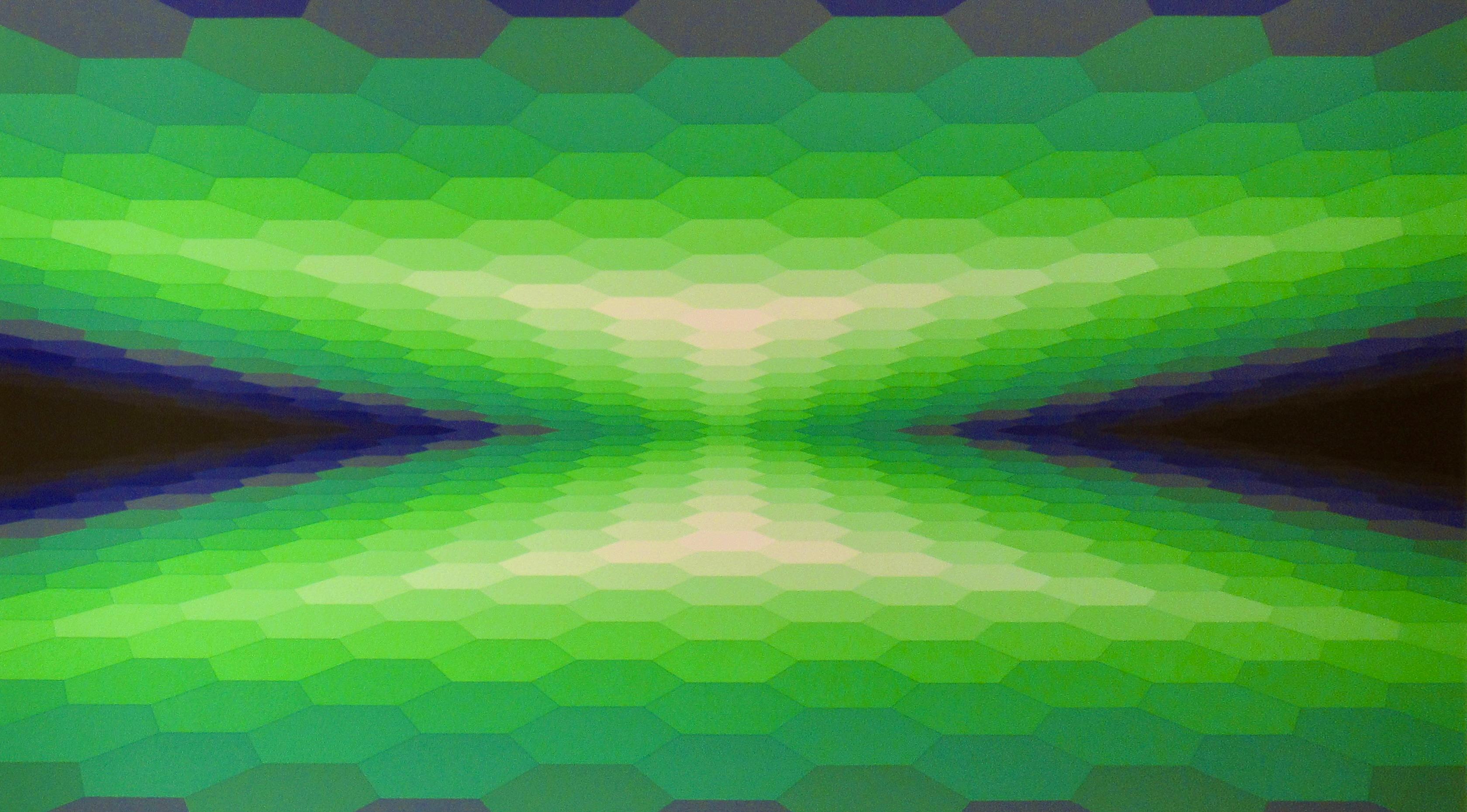 Meta - Op Art Print by Yvaral (Jean-Pierre Vasarely)