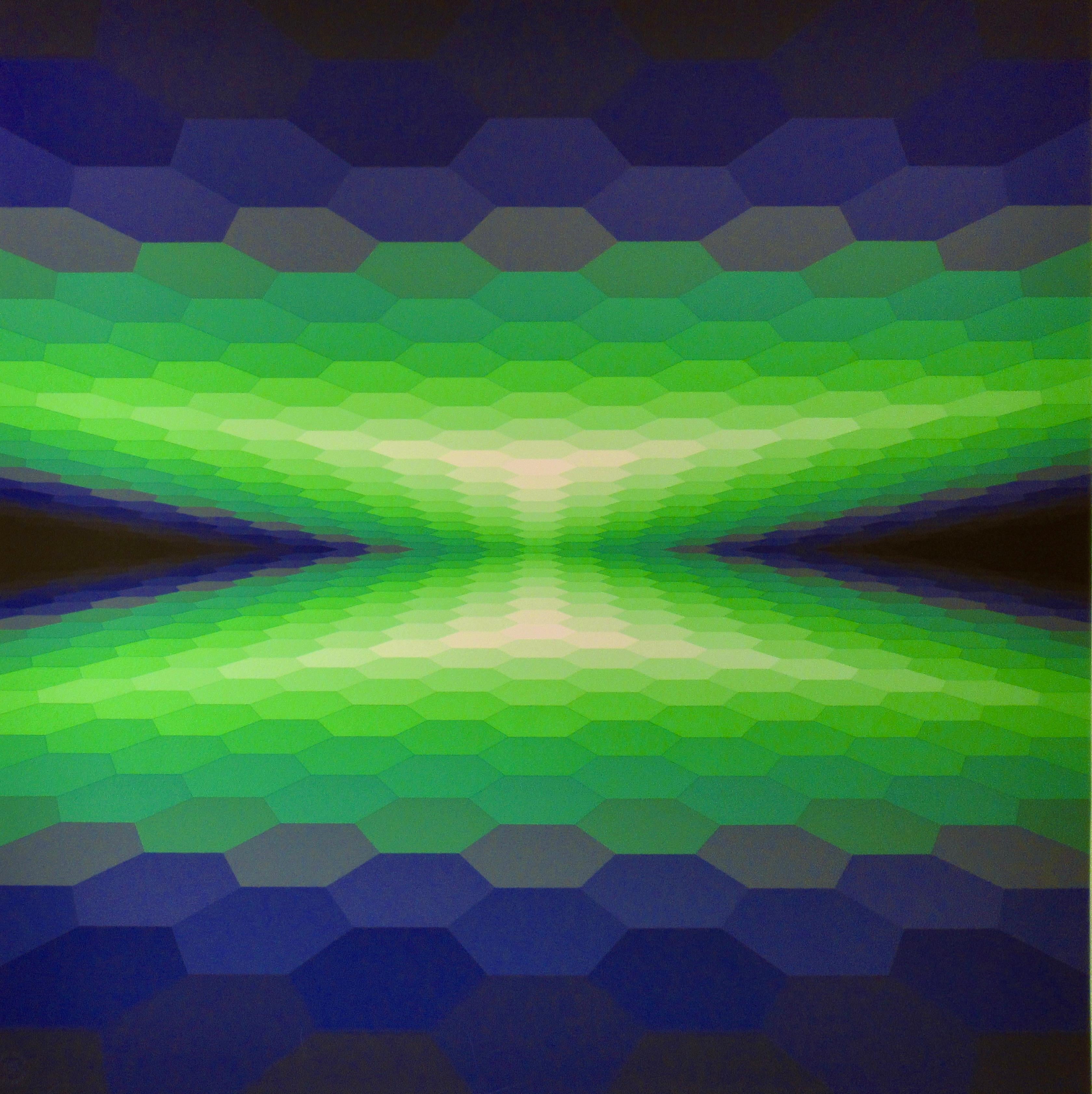 Yvaral (Jean-Pierre Vasarely) Abstract Print - Meta