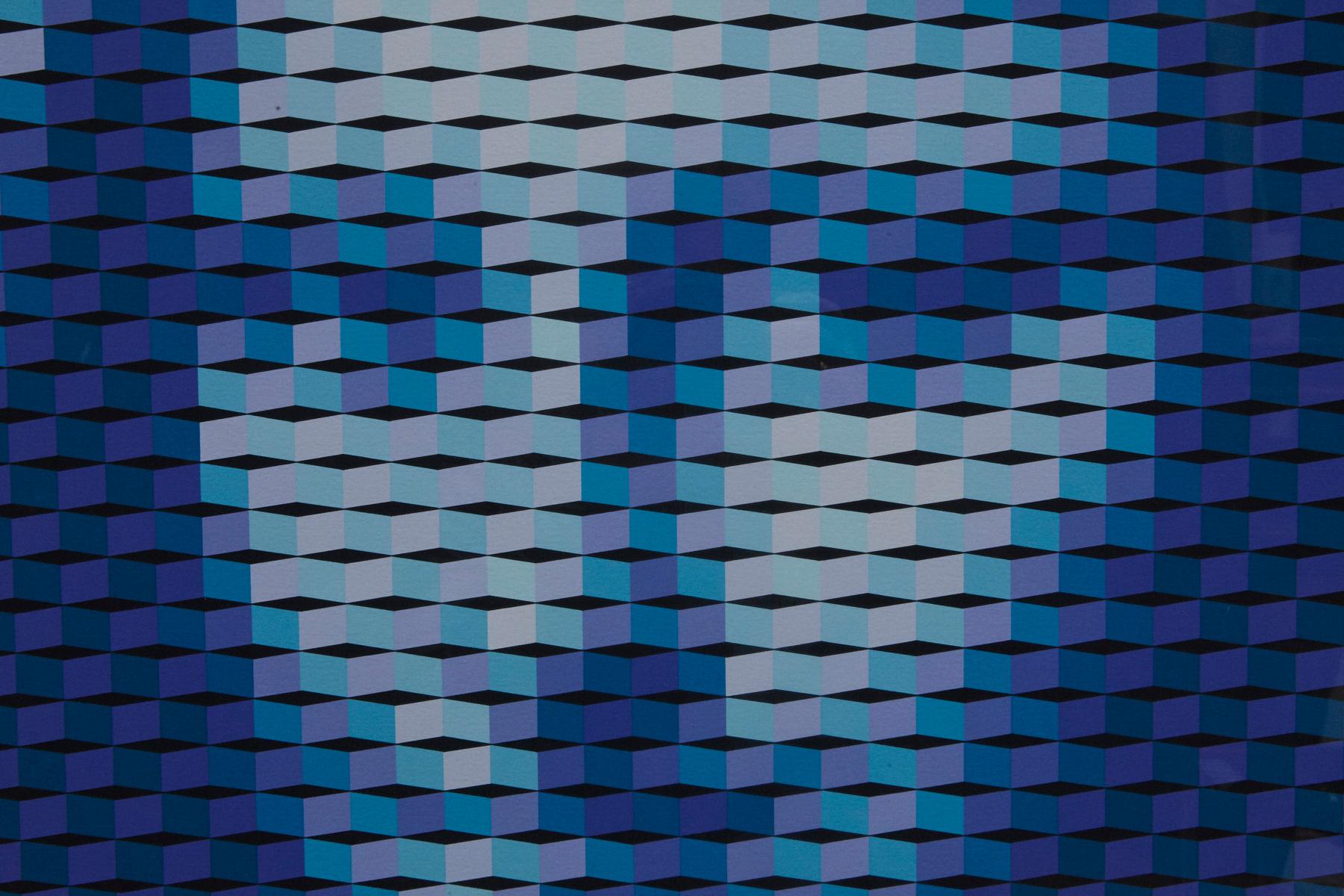 Mona Lisa - Op Art Print par Yvaral (Jean-Pierre Vasarely)