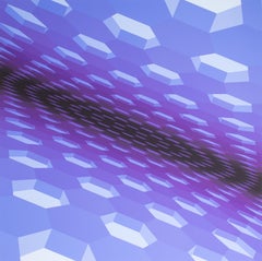 Sérigraphie Op Art en édition limitée signée Yvaral Jean-Pierre Vasarely