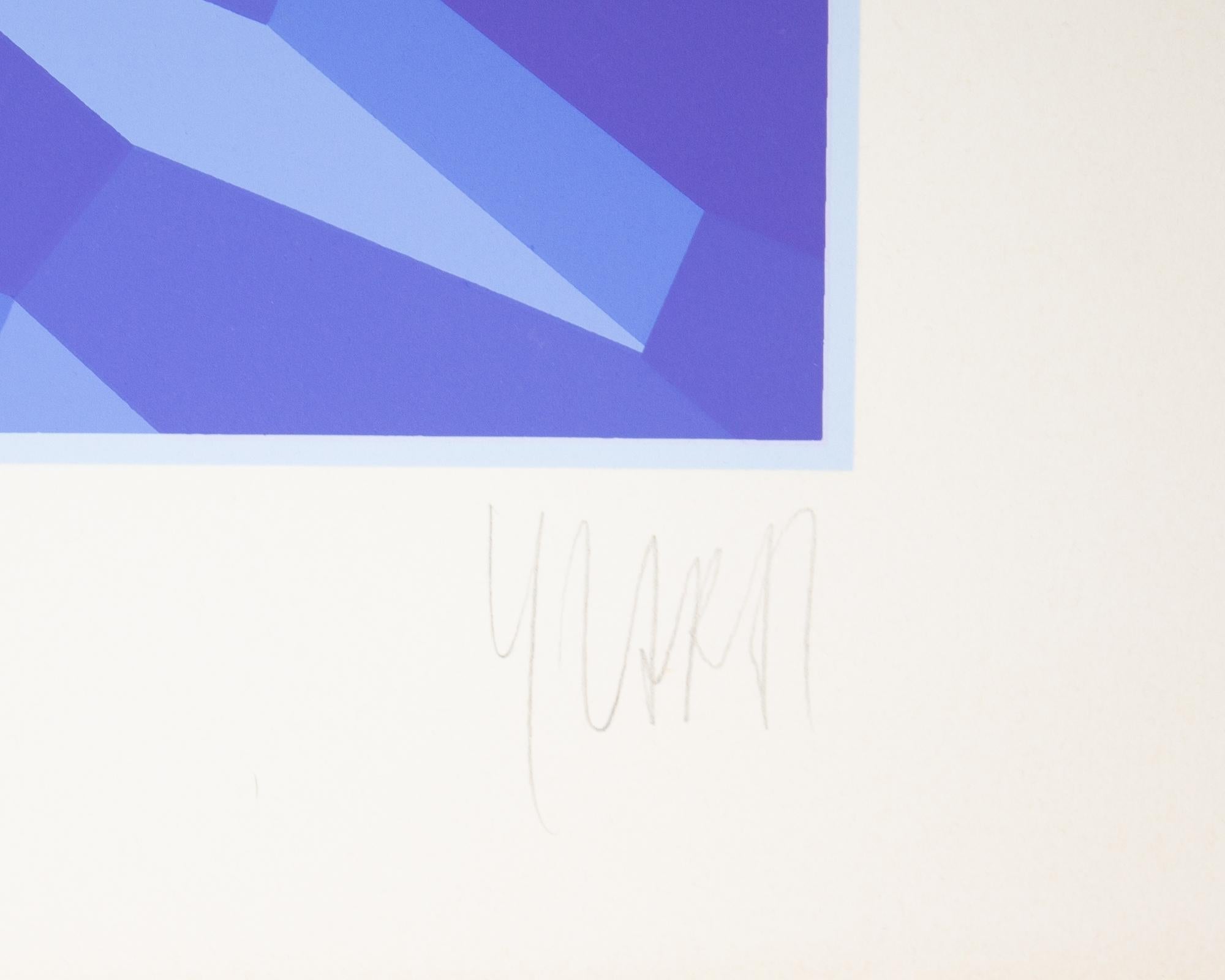 Francese Yvaral (Jean-Pierre Vasarely) Serigrafia Op Art firmata in edizione limitata in vendita