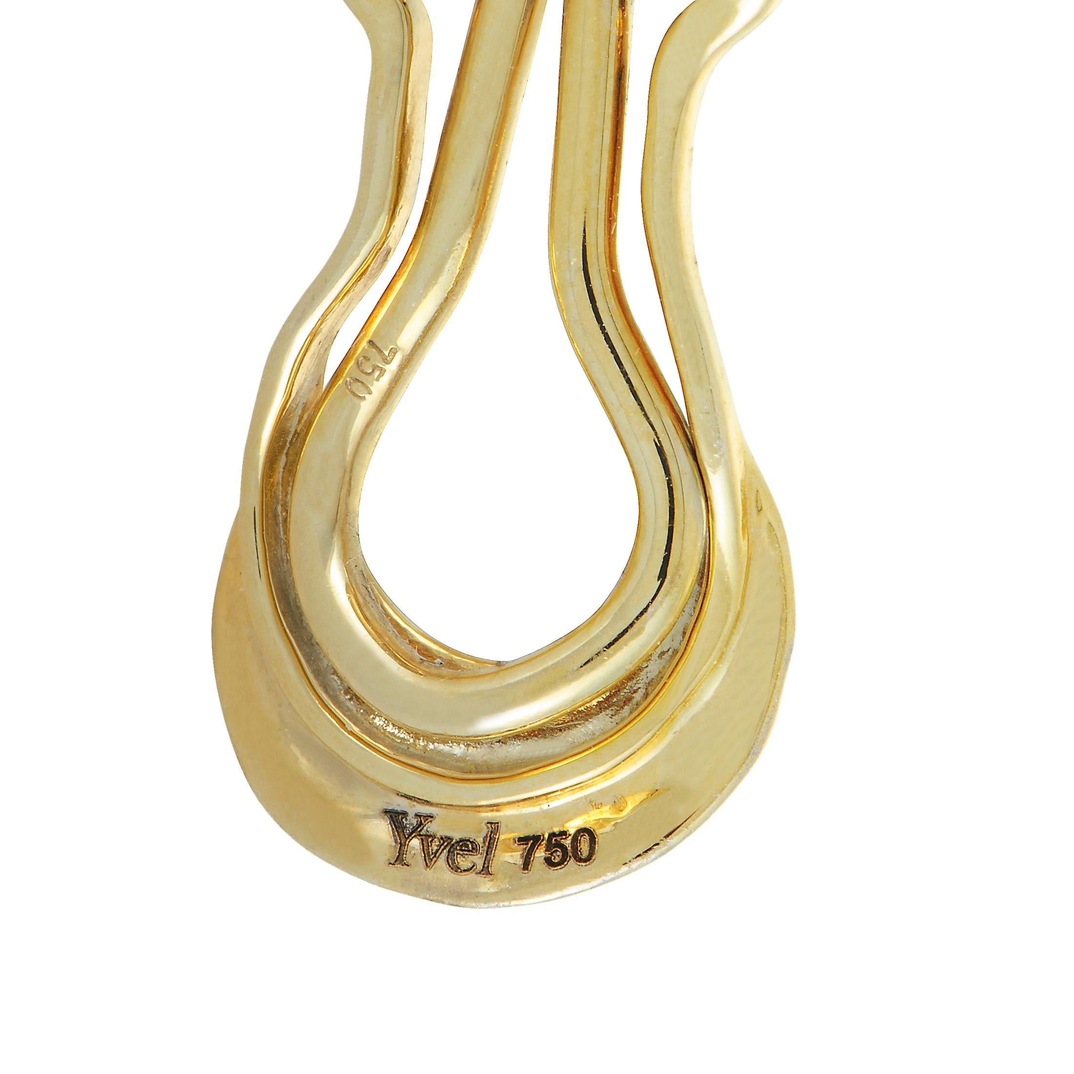 Women's Yvel 18 Karat Yellow Gold and Pearl Clip-On Earrings