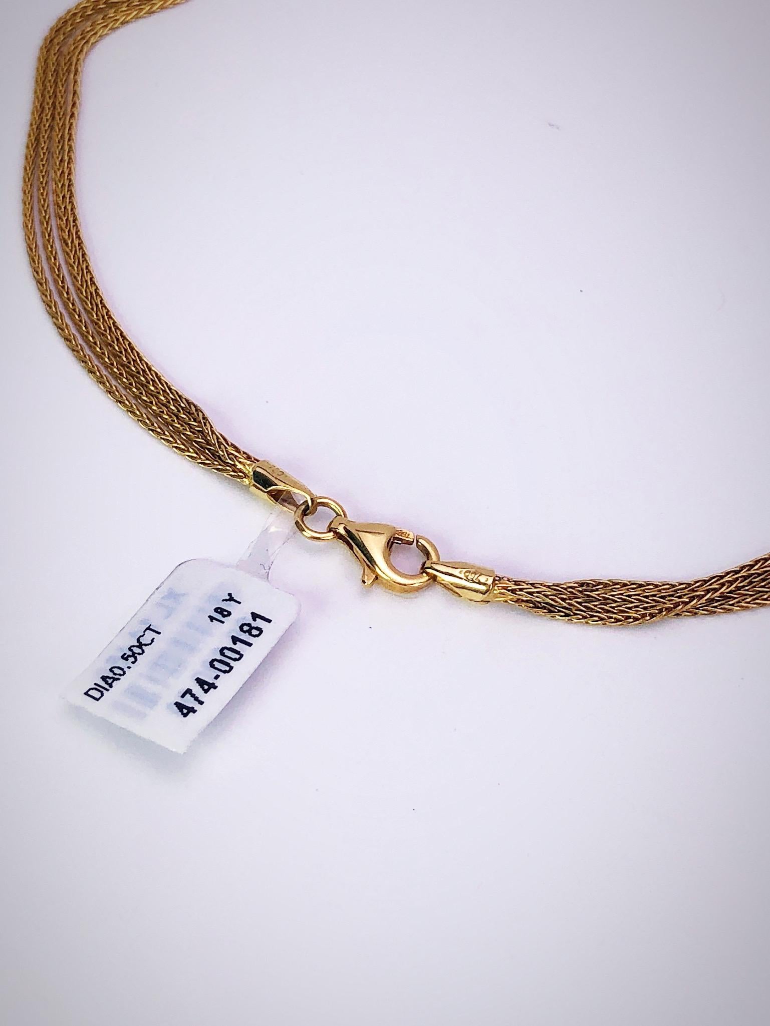 Yvel Halskette aus 18 Karat Gelbgold mit Südseeperlen und 0,50 Karat Diamanten im Zustand „Neu“ im Angebot in New York, NY