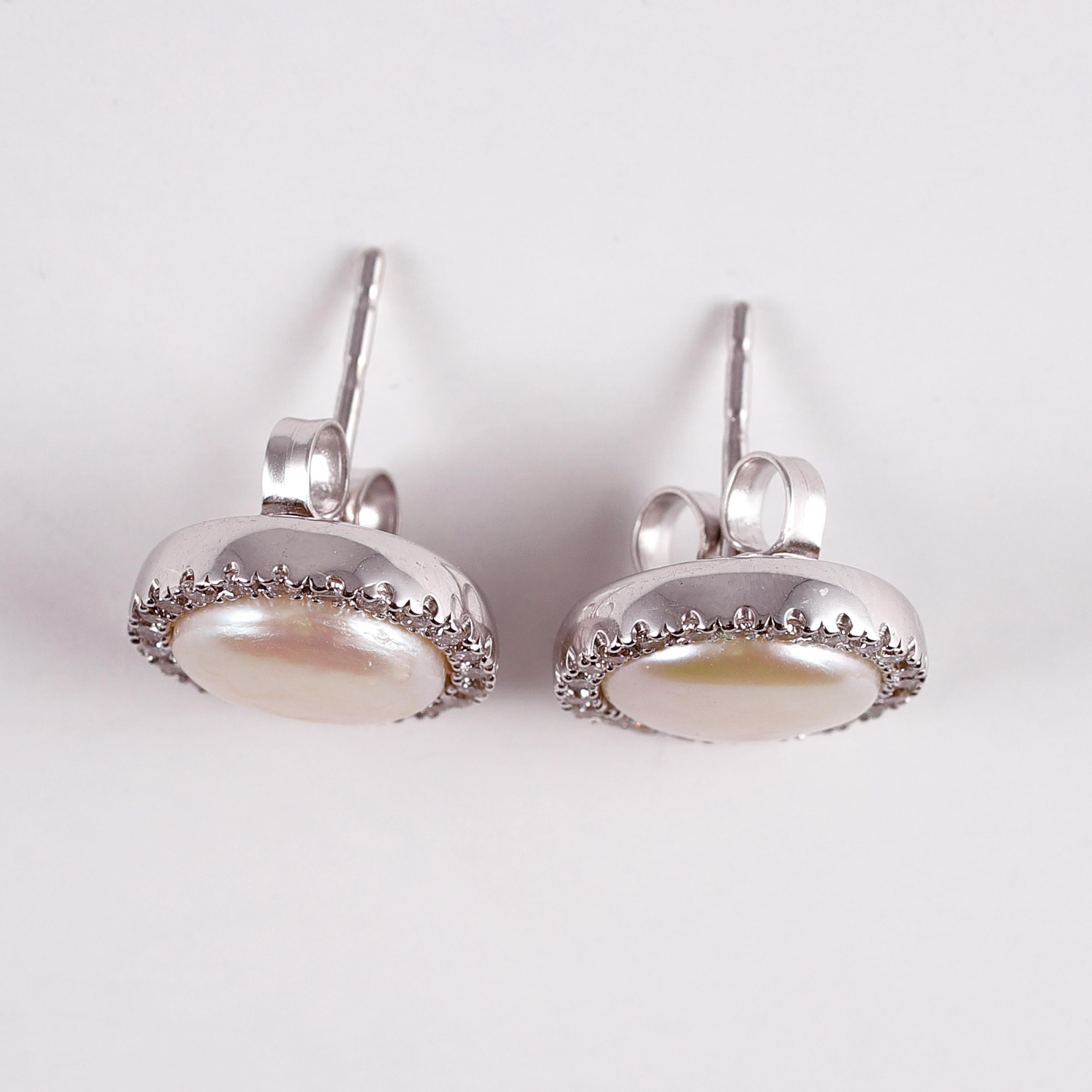 Yvel Cultured Pearl Diamond Earrings 1