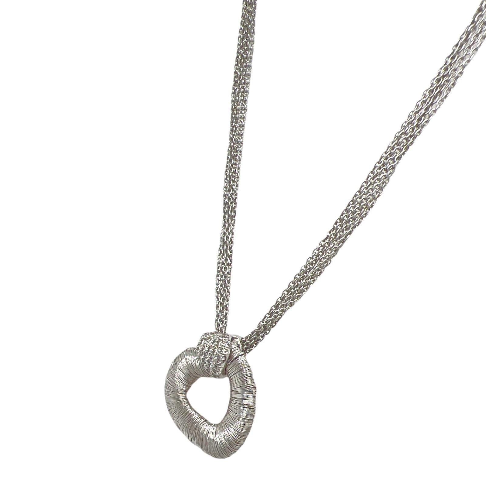 swarovski woven heart pendant
