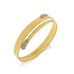 Yvel Ethiopia Diamond Bangle in 18K Yellow Gold