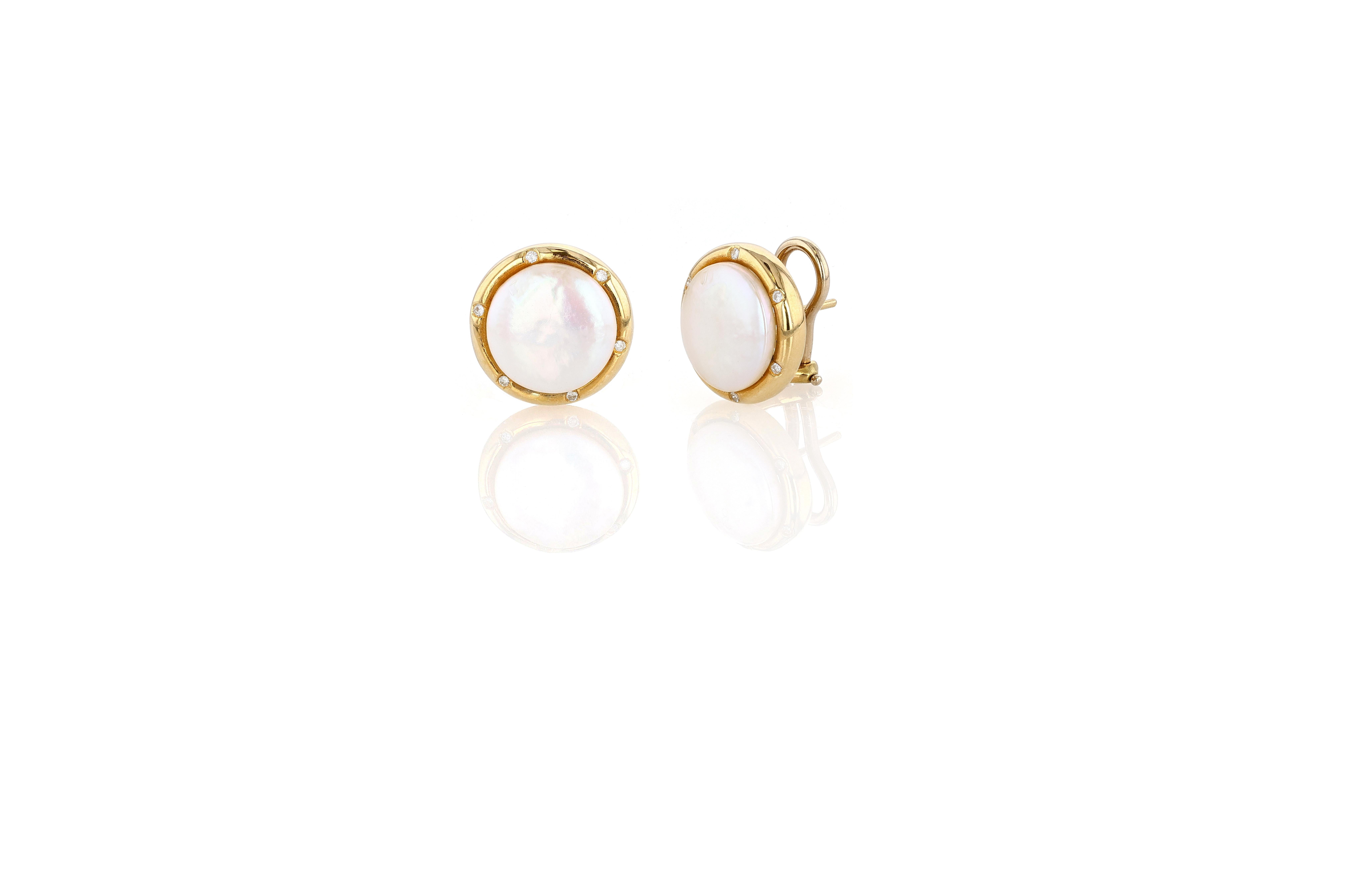 Orecchini in oro 18 carati, perle 