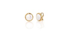 Boucles d'oreilles en or, perles de Biwa et diamants de Yvel