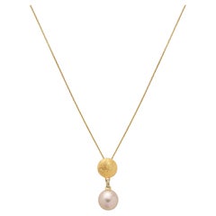 Yvel Golden Brown Indonesische Perle Nugget Halskette in 18K Gelbgold