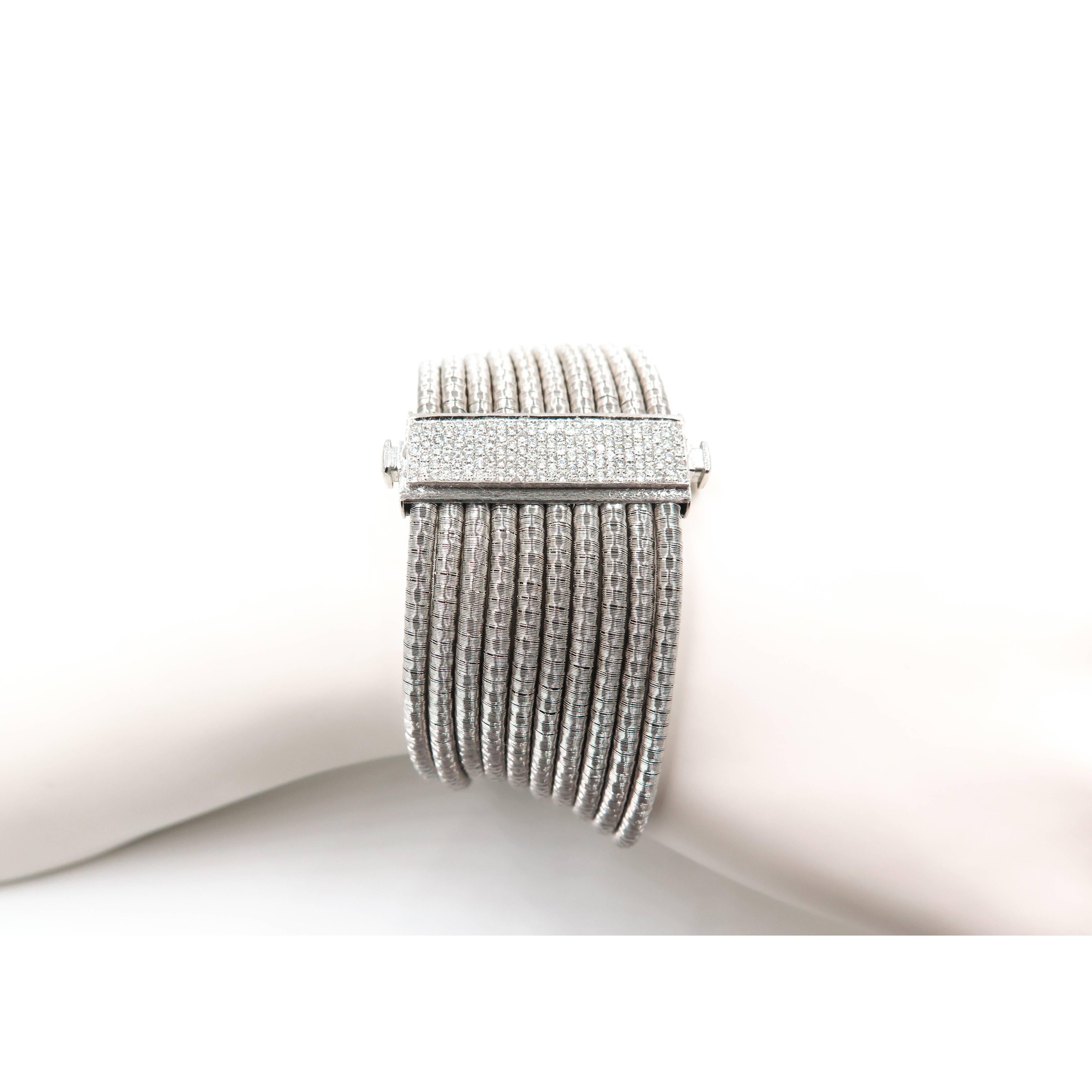 Women's Yvel Multi-Strand Bracelet with Diamond Clasp