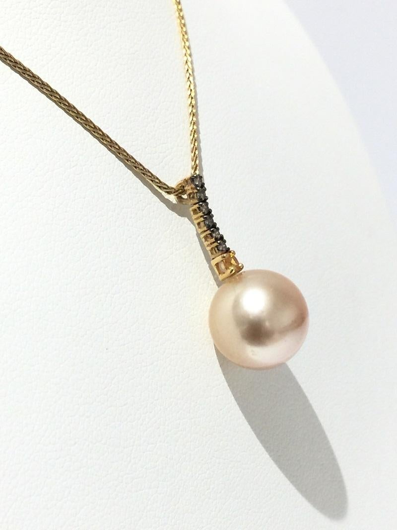Yvel Perlen- und Diamant-Halskette N6SSGOY im Zustand „Neu“ im Angebot in Wilmington, DE