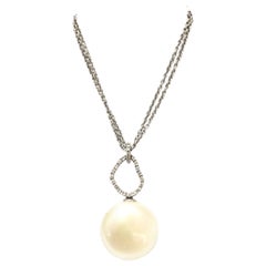 Yvel Pearl and Diamonds Necklace N1BRQFLTW