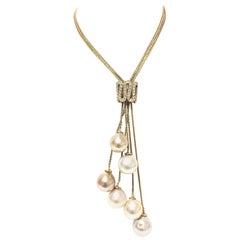 Yvel Pearl and Diamonds Necklace N7TIE6SSY