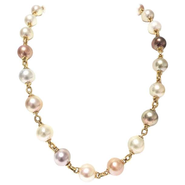 Yvel Pearl Station Necklace N8BRQLY For Sale at 1stDibs | yvel pearl ...