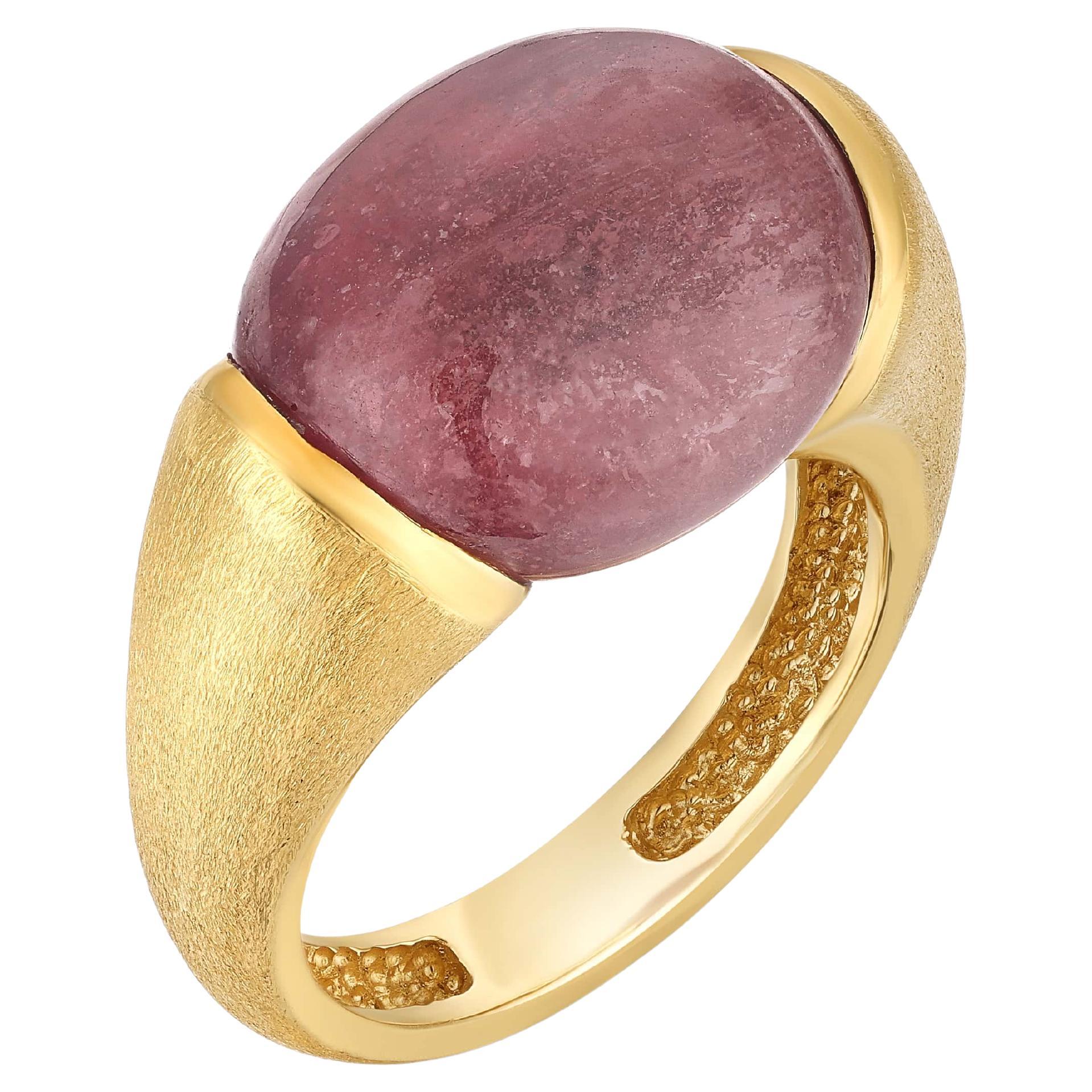 Yvel Rainbow Red Sapphire Ring in 18K Yellow Gold