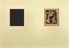 Original Holzschnitt des Künstlers von Yves Alix - Anfang des 20. Jahrhunderts