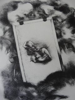 Unter der Beobachtung – Steinlithographie, 1930