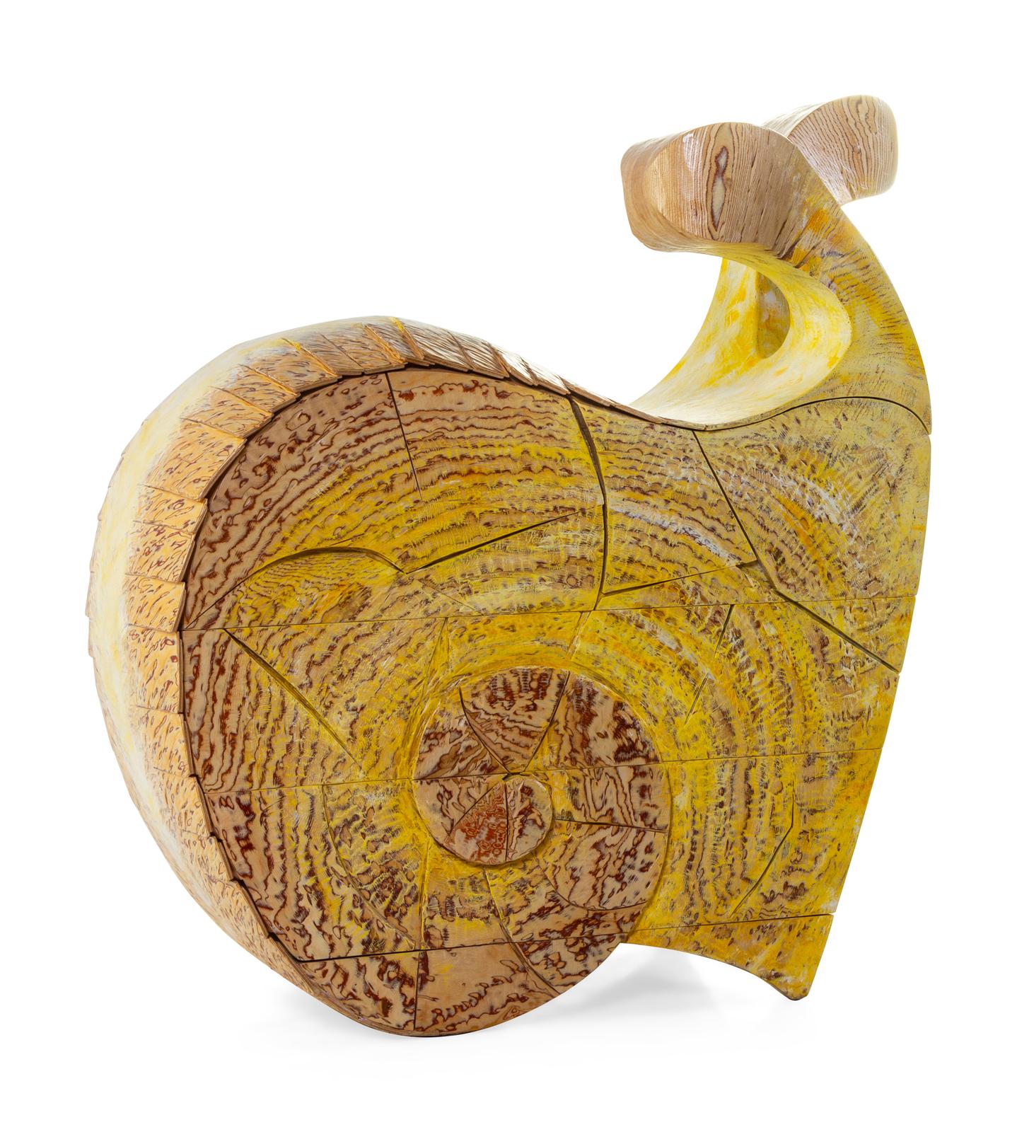 Whimsical and fun Yves Boucard snail chest. Chest of drawers in constructed of wood and hand painted. 

Yves Boucard (Swiss, b. 1953)

Measures: H 51 x W 53 x D 30 inches