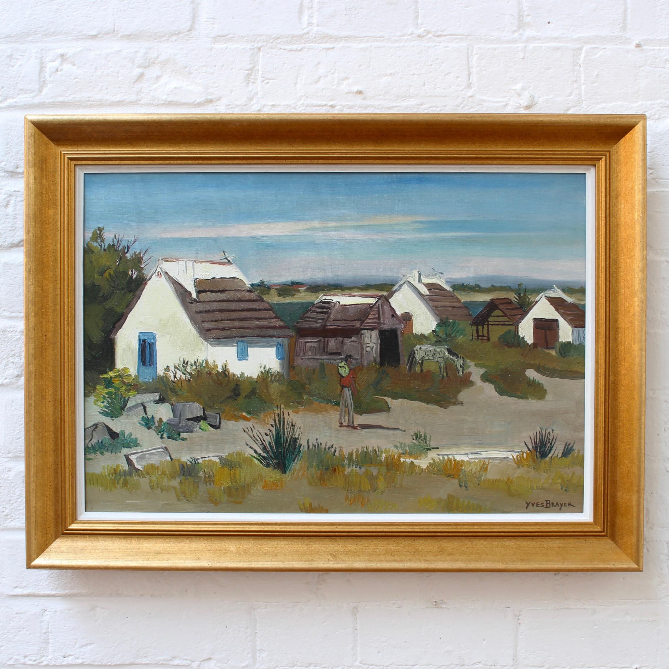 Cabine in Camargue - Painting di Yves Brayer