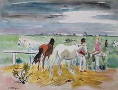 Gardians with Horses in the Camargue
