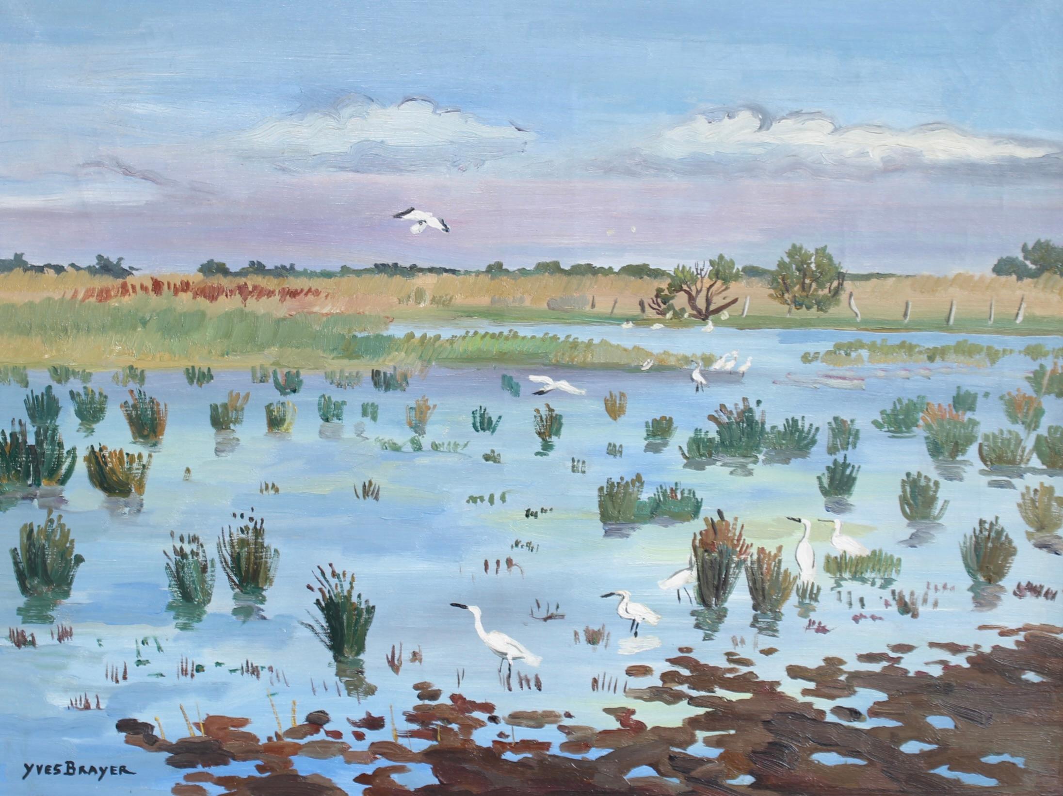 Primavera in Camargue - Painting di Yves Brayer