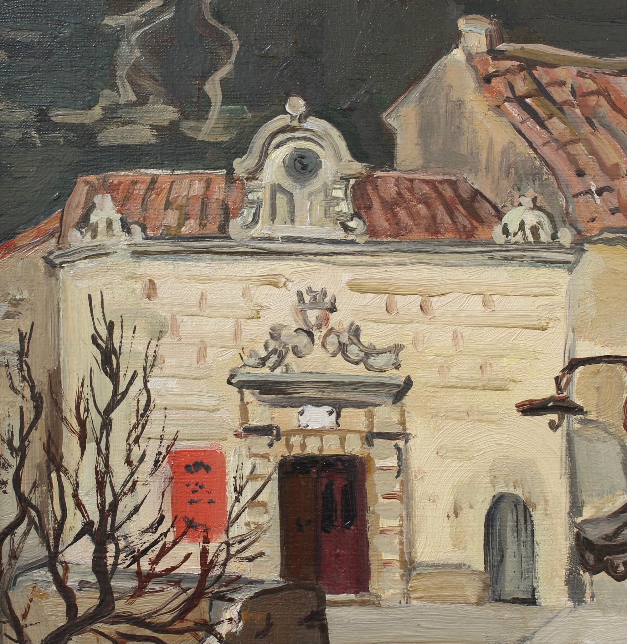 L'hôtel de ville des Baux-de-Provence, huile sur toile, par Yves Brayer (1946). Ayant passé plusieurs mois par an en Provence, l'artiste a créé des dizaines d'œuvres des Baux-de-Provence et des environs. Cette œuvre sereine représente l'ancienne