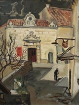 Yves Brayer - Le pavillon de la ville de Les Baux-de-Provence En ...