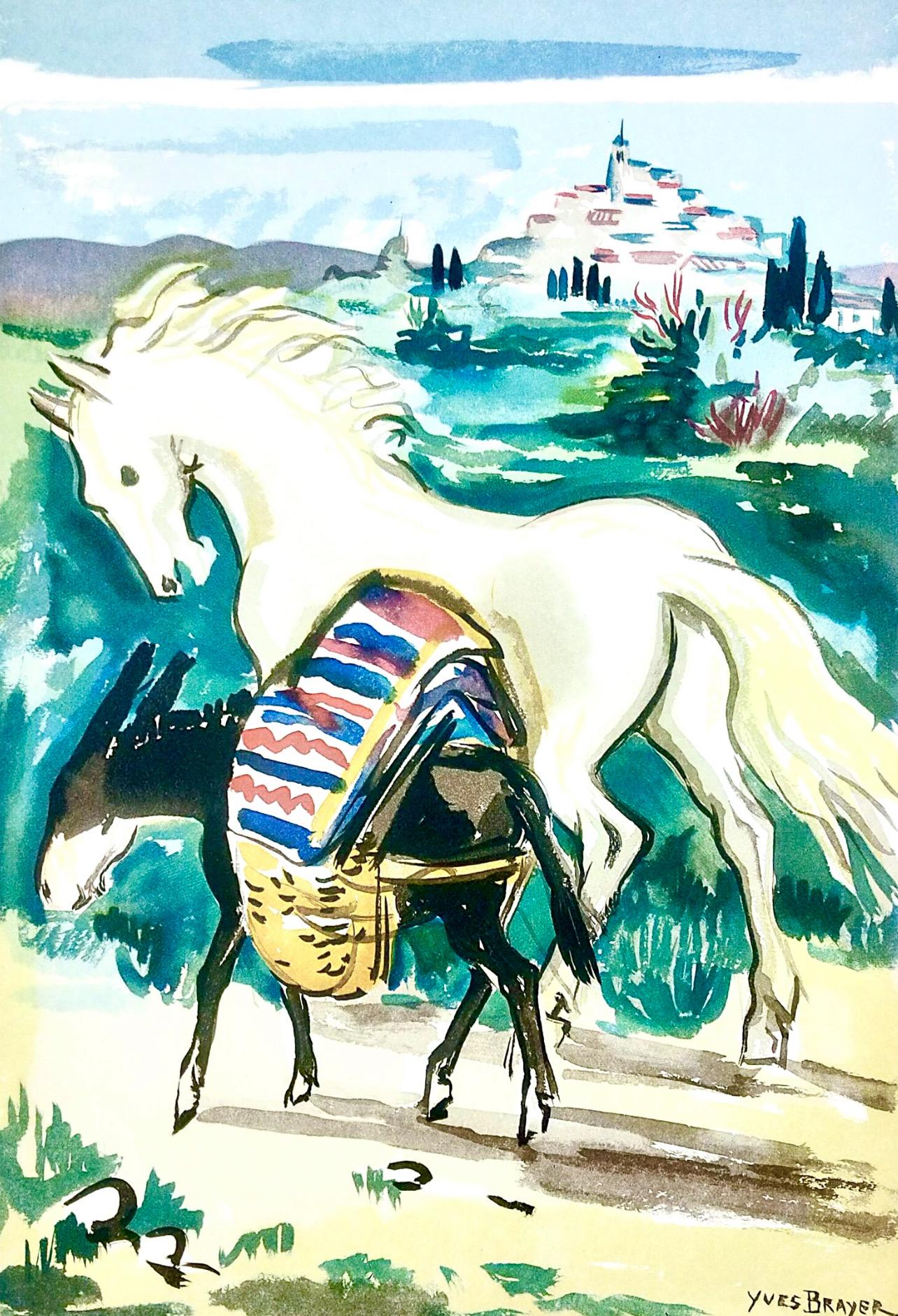 Woodcut on vélin d'Arches paper. Inscription: signed in the plate and unnumbered, as issued. Good condition. Notes: from the folio, Vingt fables de La fontaine, 1961. Published by Éditions Jaspard Polus et Cie, Monaco; printed by Imprimerie du