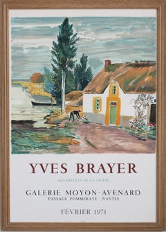 French Vintage Exhibition Poster for Yves Brayer (1971)